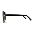 thumbnail image 4 of Womens 90s Chic Designer Thin Plastic Sunglasses Black Gold Smoke, 4 of 4