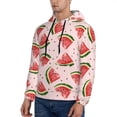 thumbnail image 3 of Daiia Hand Drawn Watermelon for Men's Fashion Hoodies & Sweatshirts with Kangaroo Pocket Hooded Sweatshirt Breathable & Moisture Wicking-X-Large, 3 of 7