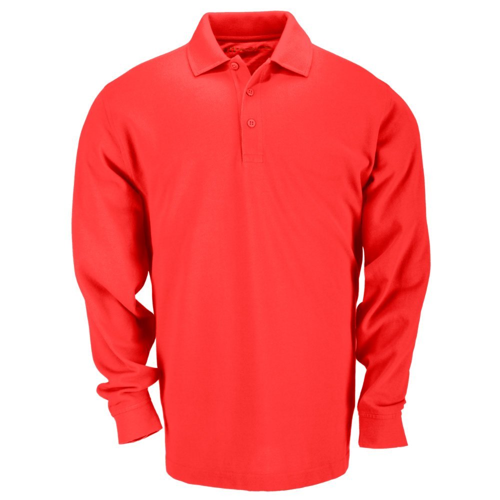 5.11 Tactical - Long Sleeve Professional Polo Shirt, Range Red ...