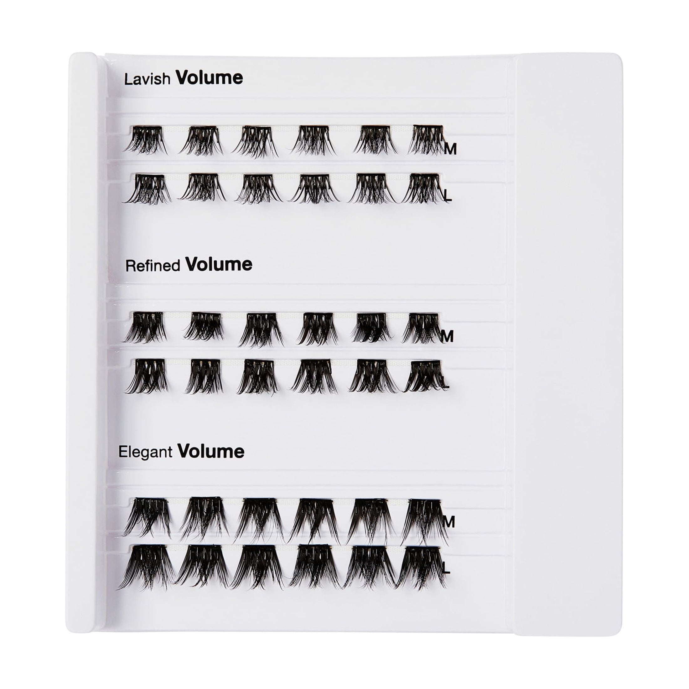 Kiss Impress Falsies Self Adhesive Eyelashes Holiday Gift Set, 36 Lash Clusters  - Volume