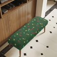 thumbnail image 4 of POLERO Christmas Lights Print Stretch Dining Bench Cover, Removable Green Bench Slipcover Washable Long Seat Cover Protector for Dining Room, Living Room, Bedroom, Kitchen, 4 of 8
