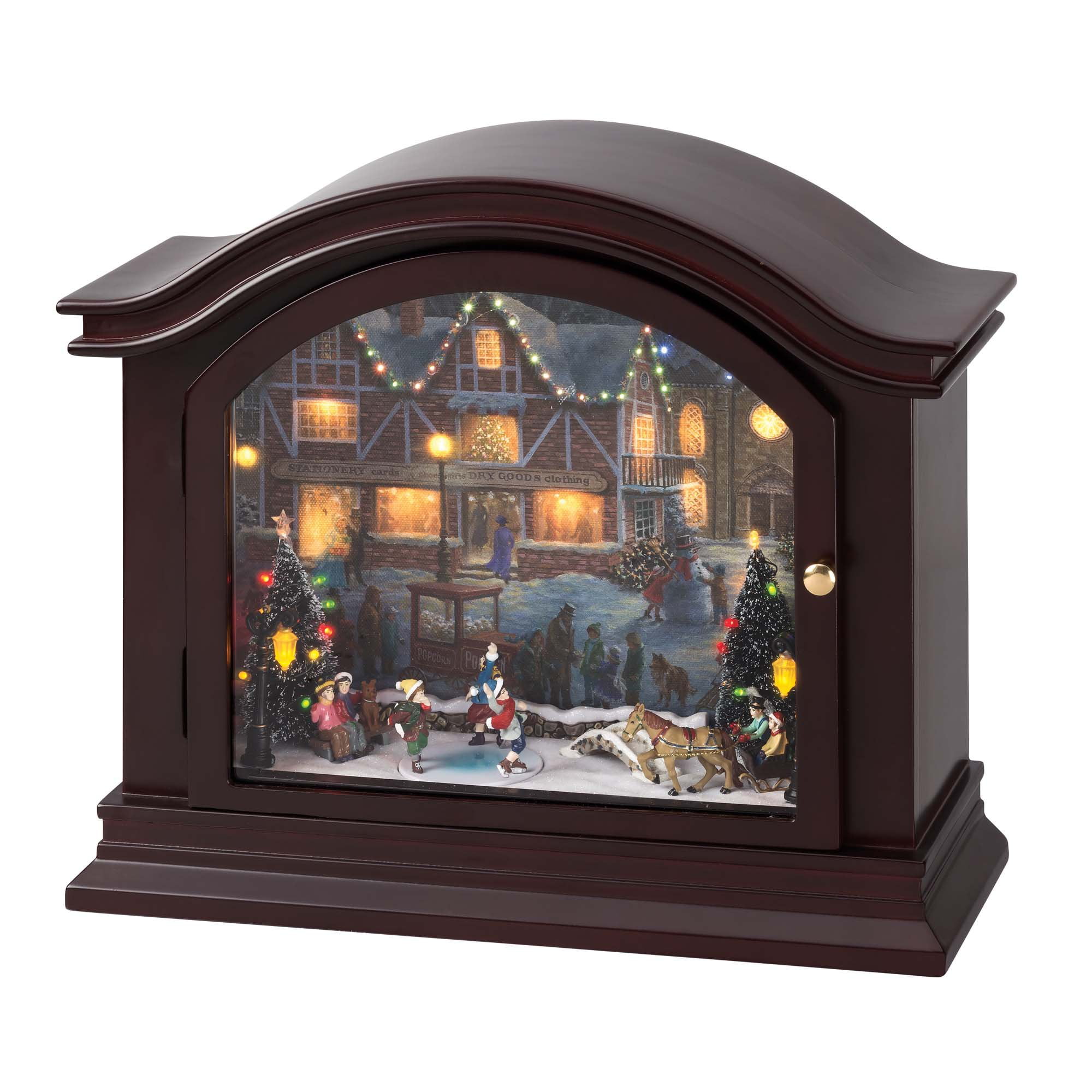 Librărie Intens baseball  Mr. Christmas Illuminated Mantel Music Box, Skaters - Walmart.com