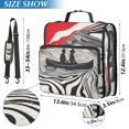 thumbnail image 2 of FORMRS Zipper Binder with Shoulder Strap 1.5-inch Ring 500 Sheet Capacity File Bag, Black Illusionary Boat, 2 of 5