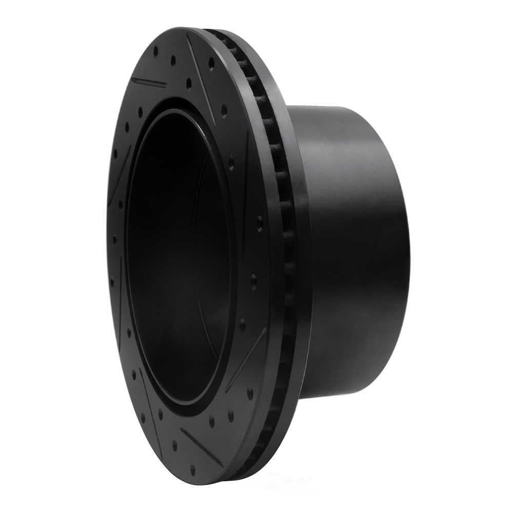 Dynamic Friction Company 633-48043L DFC Brake Rotor - Drilled And Slotted - Black