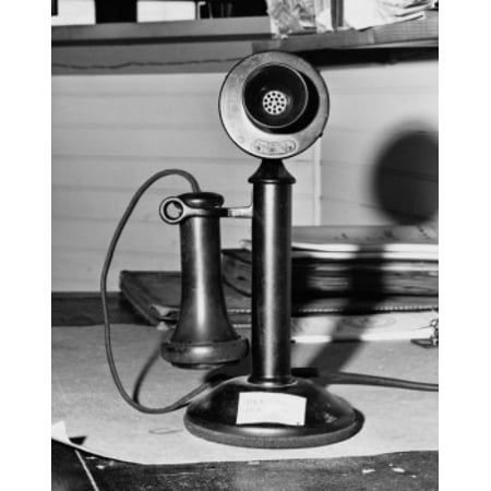 - Close-up of a candlestick phone Railroad Museum Cape Cop Massachusetts USA Poster Print