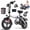T1PRO-White-24MPH, variant on 14 Inch Folding Electric Bicycle, 500W Adult Electric Bicycle, 48V 10.4Ah,Top Speed 20Mph, 3-Speed Riding, Front Fork With Shock Absorption, Black