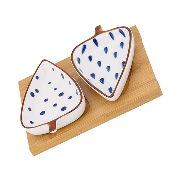 FRCOLOR  Serving Wooden Salad Dish Appetizer Plate French Fries Ketchup