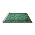 thumbnail image 2 of Ahgly Company Machine Washable Indoor Rectangle Persian Turquoise Blue Traditional Area Rugs, 4' x 6', 2 of 4