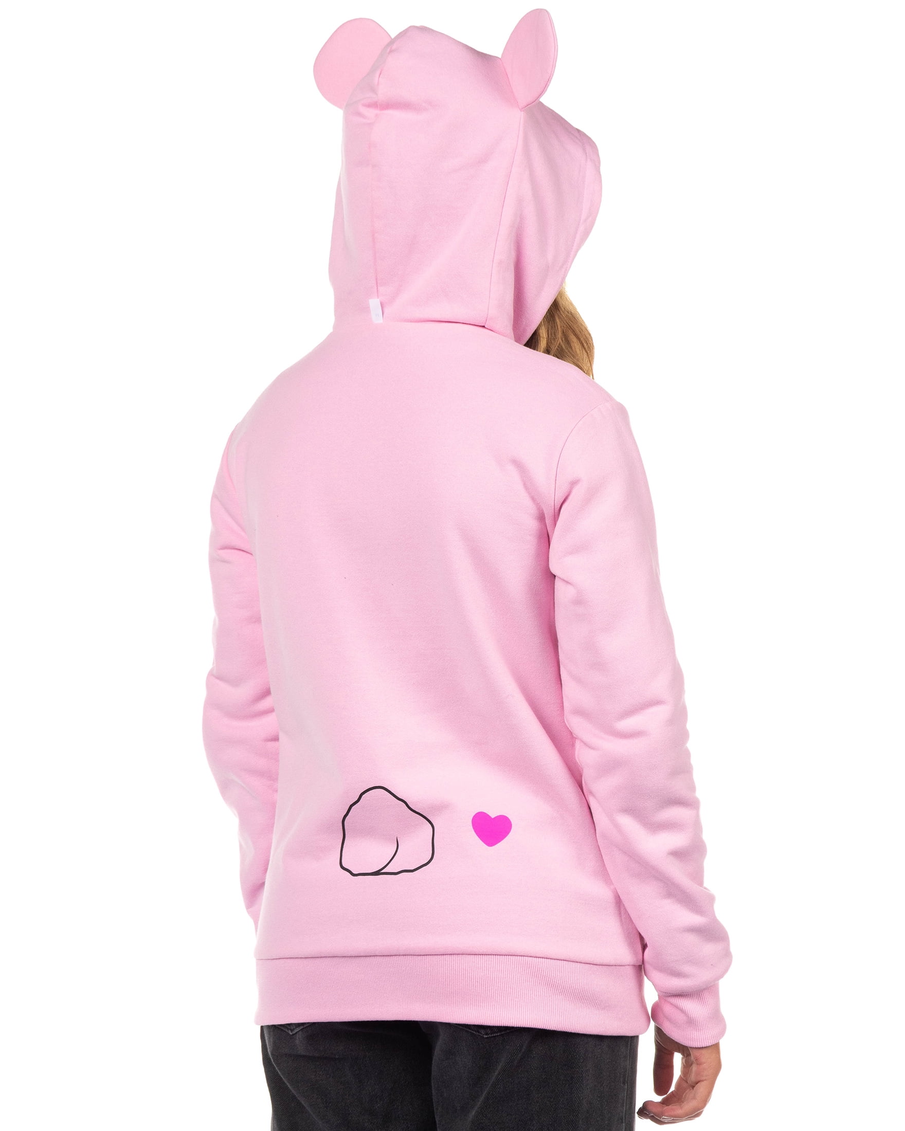 Care Bears Hoodie Grumpy Bear and Cheer Bear Reversible Juniors Hooded Costume Sweatshirt