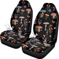 thumbnail image 7 of Uorisanigo Mushroom Car Seat Covers Set of 2 Waterproof Universal Vehicle Front Seats Interior Protector Easy to Install Interior Protection Suitable Fits Most Car Auto SUV Sedan Truck, 7 of 7