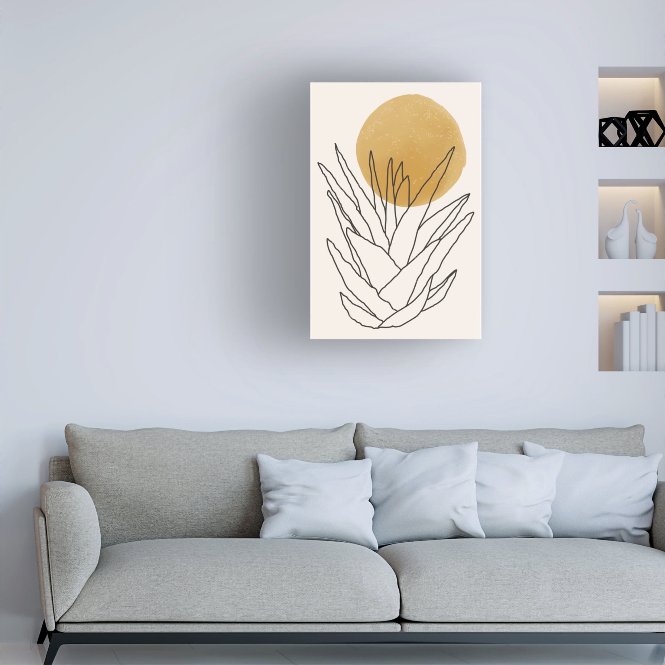 Trademark Fine Art jay stanley  Abstract Agave Sunshine 1 Canvas Wall Art