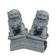 thumbnail image 6 of HOMEMAXS  2 Pcs North Lion Ornament Statue Decorations Home Accessories Grey, 6 of 8