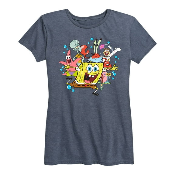 SpongeBob SquarePants - Bubble Crew - Women's Short Sleeve Graphic T-Shirt