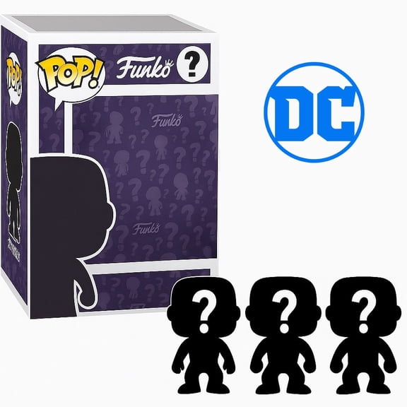 Set of 3 Surprise Mystery DC Comics Funko Pop! Randomly Selected