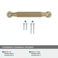 thumbnail image 4 of Amerock Collet 3-3/4 inch (96mm) Center-to-Center Golden Champagne Cabinet Pull, 4 of 5