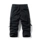 thumbnail image 4 of Multi Bolsillo Cargo Pantalones para Hombres Estiramiento Casual Cordón Clásico Pantalones Cortos de Verano con Bolsillos Múltiples, Pantalones Cortos de Cintura Elástica, 4 of 4