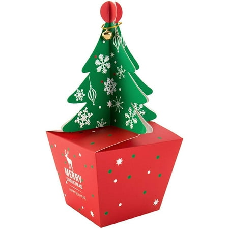 Xmas Party Ideas For Kids Jorlo 20Pcs Candy Box Christmas Gift Boxes Wedding Favor, Paper Xmas DIY Gift Cake Boxes Decorative Treats Boxes Party Dessert Cookie Packaging Festival Holiday Christmas Eve Gift for Kids ()