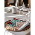 thumbnail image 6 of Christmas Snowflakes Cloth Napkins Set of 4 Reusable Dinner Napkins, Winter Gingerbread Man Xmas Tree Plaid Cocktail Napkin Washable Table Napkins for Wedding/Holiday Party/Baby Shower 20"x20", 6 of 7