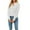 White, variant on Aoochasliy Ladies Tops Long Sleeve Clearance Solid Color Tops Casual Blouse Sweatshirt V-neck T-shirt