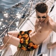 thumbnail image 2 of luoweisi Men's Beach Shorts Quick Dry Swim Trunks with Mesh Lining Thanksgiving Pumpkin L, 2 of 5
