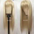 thumbnail image 2 of Dowofuu Perruques Cheveux Synthétiques Longues avec Frange Perruque de Costume pour Femmes Résistante à la Chaleur Perruque de Remplacement (Blond), 2 of 4