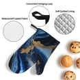 thumbnail image 3 of Salouo Navy Blue Marble for Oven Mitts and Potholders BBQ Gloves-Oven Mitts and Pot Holders Non-Slip Cooking Gloves for Cooking Baking Grilling (4-Piece Set), 3 of 6