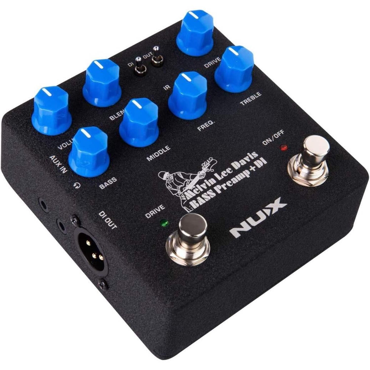 NUX Melvin Lee Davis Bass Preamp + DI Pedal Black