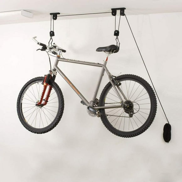 Celebrate Duty Mountain Ceiling Pulley Mounted Heavy Lift Hoist Bike For Garage Tools & Home Improvement