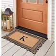 thumbnail image 2 of A1HC Natural Rubber & Coir 24x36 Monogrammed Doormat For Front Door, Anti-Shed Treated Durable Doormat for Outdoor Entrance, Heavy Duty, Low Profile, Easy to Clean, Long Lasting Front Porch Entry Rug, 2 of 7