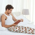 thumbnail image 5 of Logiee Christmas Santa Claus Print Pajama Pants for Men,Men’s Pajama Bottoms,Mens PJ Pants with Pockets & Button Fly-Small, 5 of 6