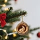 thumbnail image 4 of Herunwer Animal Christmas Ornament, Owl & Raccoon 2D Acrylic Hanging Ornaments for Christmas Tree, Holiday Decoration, 4 of 5