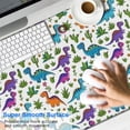thumbnail image 2 of Long Mouse Pads for Desk,Colorful Dinosaurs Cactus Plants Pattern Desk Mats on Top Of Desks, Desk Mouse Pad Extra Large with 3mm Non-Slip Base and Stitched Edge for Gaming,Office,Work,Home 47.3"x23.6", 2 of 6