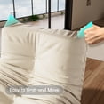 thumbnail image 4 of Morden Fort Big Bean Bag Chair for Adults, Faux Leather Bean Bag Sofa, Memory Foam Lounge Chairs with Ergonomic Design, Lazy togo chair for Living Room, Bedroom, Dorm, Office(White), 4 of 6