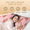 thumbnail image 3 of Naloa Heart Capybara Super Soft 20x60 Body Pillow Case,Long Side Hidden Zipper（PILLOWS ARE NOT INCLUDED）, 3 of 6
