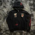 thumbnail image 3 of Sudadera con capucha gótica nueva Y2K con estampado de calavera retro americana, sudadera con capucha holgada de estilo punk hip hop rock, sudadera deportiva para parejas, moda urbana, 3 of 5