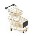 thumbnail image 1 of Jouet de Rangement Modèle de Chariot à Main Mini Supermarché Double Pont en Or pour les Garçons de 3 à 6 Ans Cadeau, 1 of 10