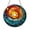 Acrylic 3.5 Inch, variant on Cosmic Sun and Moon Stained Glass Suncatcher Window Hanging, Fantasy Celestial Art Home Decor