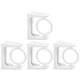 thumbnail image 4 of 4 pcs Cortina giratoria Bardo de la barra de la barra del cortina Cortina Cortina Ganchos para el poste para el hogar, 4 of 5