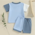 thumbnail image 5 of YTDSCS Baby Toddler Boys Clothes Newborn Summer Outfits Short Sleeve T Shirt Top & Short Set 2 Piece 6Months-3T, 5 of 9