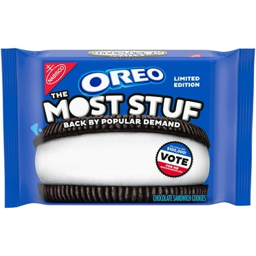 Oreo The Most Stuf Chocolate Sandwich Cookies, Limited Edition, 1 Resealable 13.4 Oz Pack