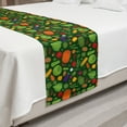 thumbnail image 2 of Vegetables Bed Runner, Simplistic Drawn Organic Healthy Food Pattern Carrot Pepper Potato Corn, Decorative Accent Bedding Scarf for Hotels Homes and Guestrooms, Queen, Emerald Multicolor, by Ambesonne, 2 of 2