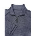 thumbnail image 6 of TOUMENY Men Half Zip Sweater Long Sleeve Slim Casual Knit Pullover Stand Collar Solid Raglan Fall Winter Workout Tops Navy XXXL, 6 of 6
