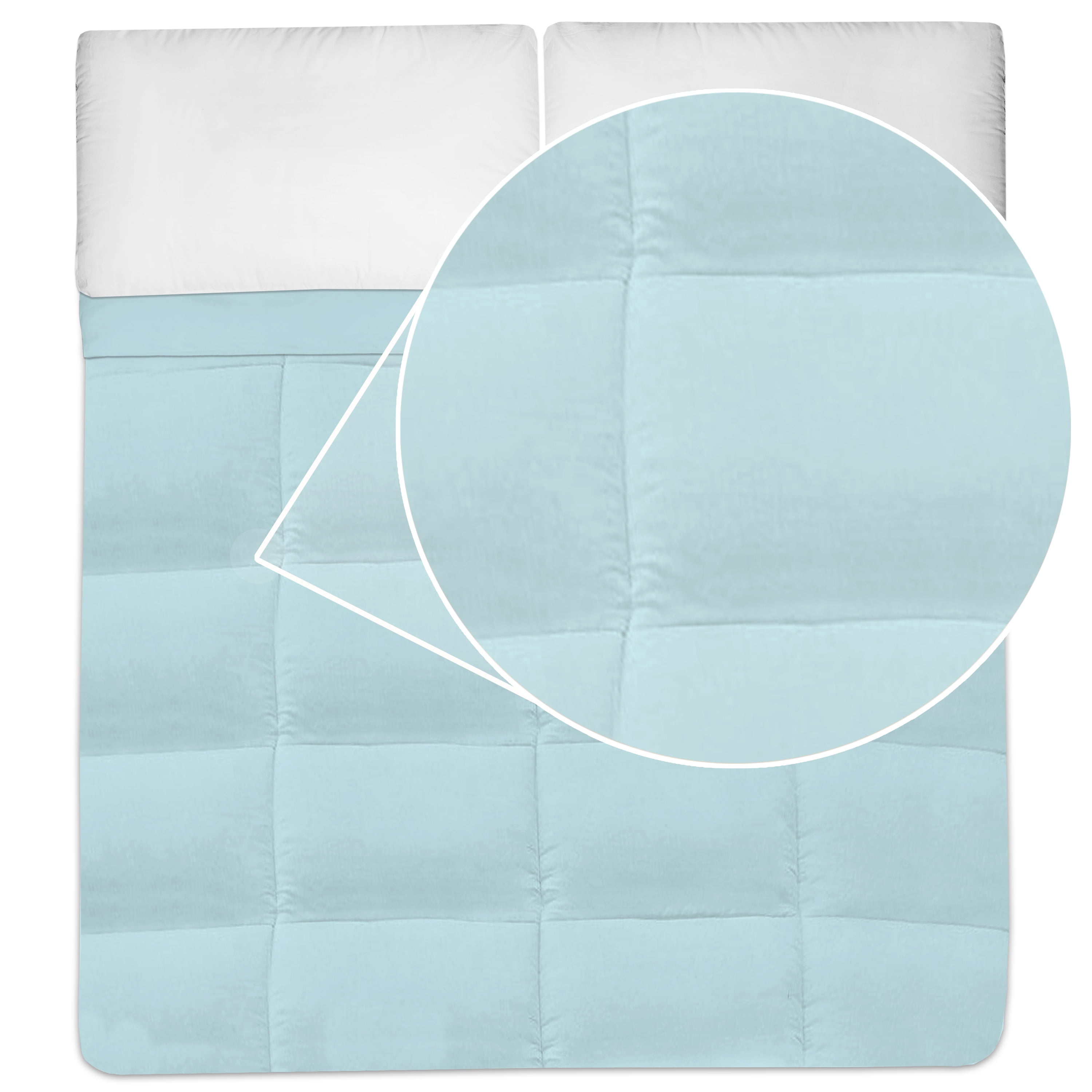 Down Alternative Polyester Box Stitch Microfiber Comforter - King