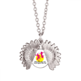 thumbnail image 1 of Ingles - emotiva letra chica Collar de girasol collar collar collar colgante, 1 of 3