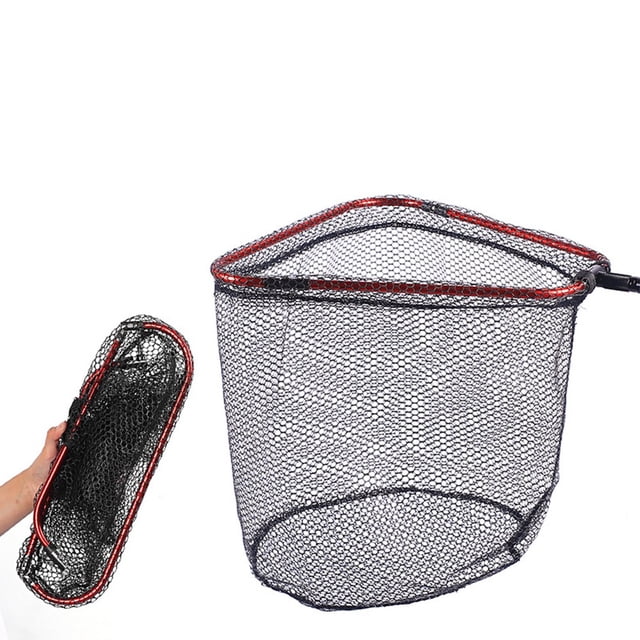 Fish Landing Net Collapsible Folding Net 8Mm Screw Port 38Cm 45Cm 50Cm Large 50 Cm Shenzhuyue