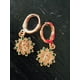 thumbnail image 2 of Aretes pequeños colgantes Virgen de Guadalupe con zirconias verdes, 2 of 3