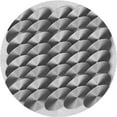 thumbnail image 1 of Ahgly Company Indoor Round Patterned Platinum Silver Gray Area Rugs, 6' Round, 1 of 6