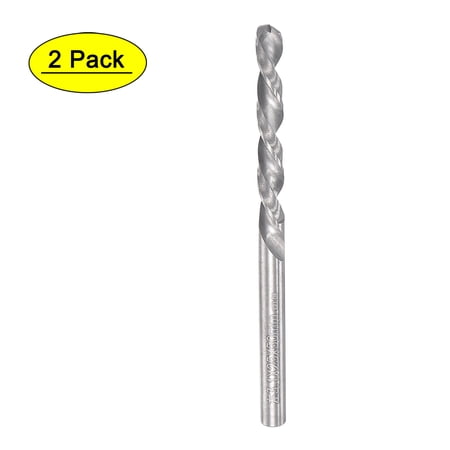Uxcell Solid Carbide Left Hand Spiral Flutes Twist Drill Bits Tool for Stainless Steel 3.1mm