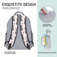 thumbnail image 4 of Boston Terrier Puppy Dog Backpack for School,Cute School Bag,Schoolbag with Adjustable Shoulder Straps & Padded Back,15.3"x11"x6.7", 4 of 5