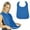 🔥 Blue_Hot#1033, variant on Waterproof Adult Bib for Elderly, Stain Resistant Meal Protector with Adjustable Straps | Polyester, Reusable Washable Clothing Guard, Large 29.5x17.7in, Gray/White/Red/Blue, Easy Clean Dining Aid
